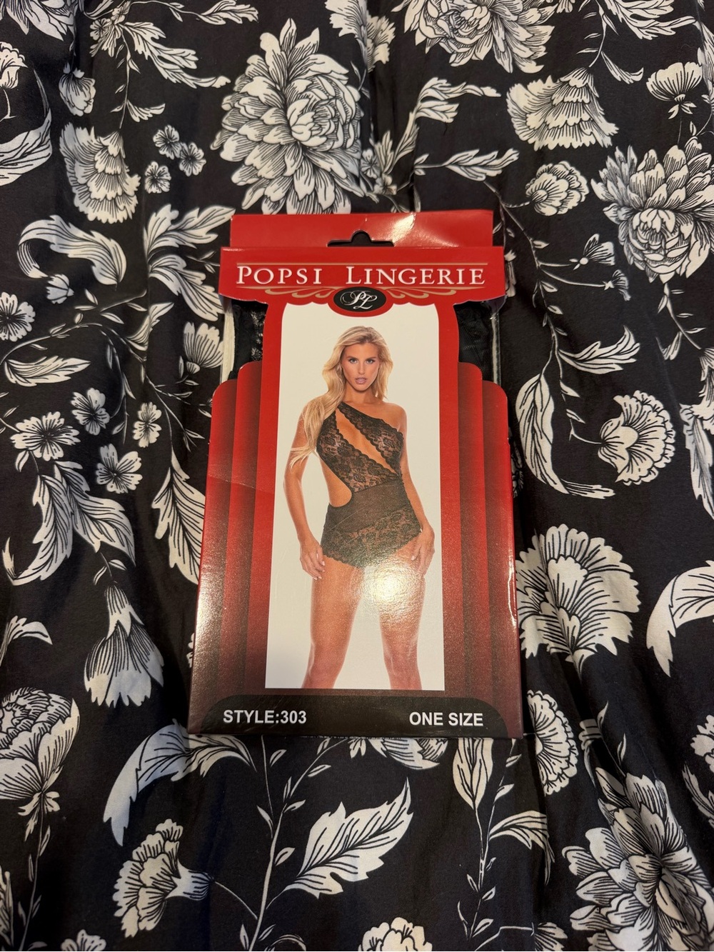 Popsi Lingerie Black Wrap Around Lace Teddy